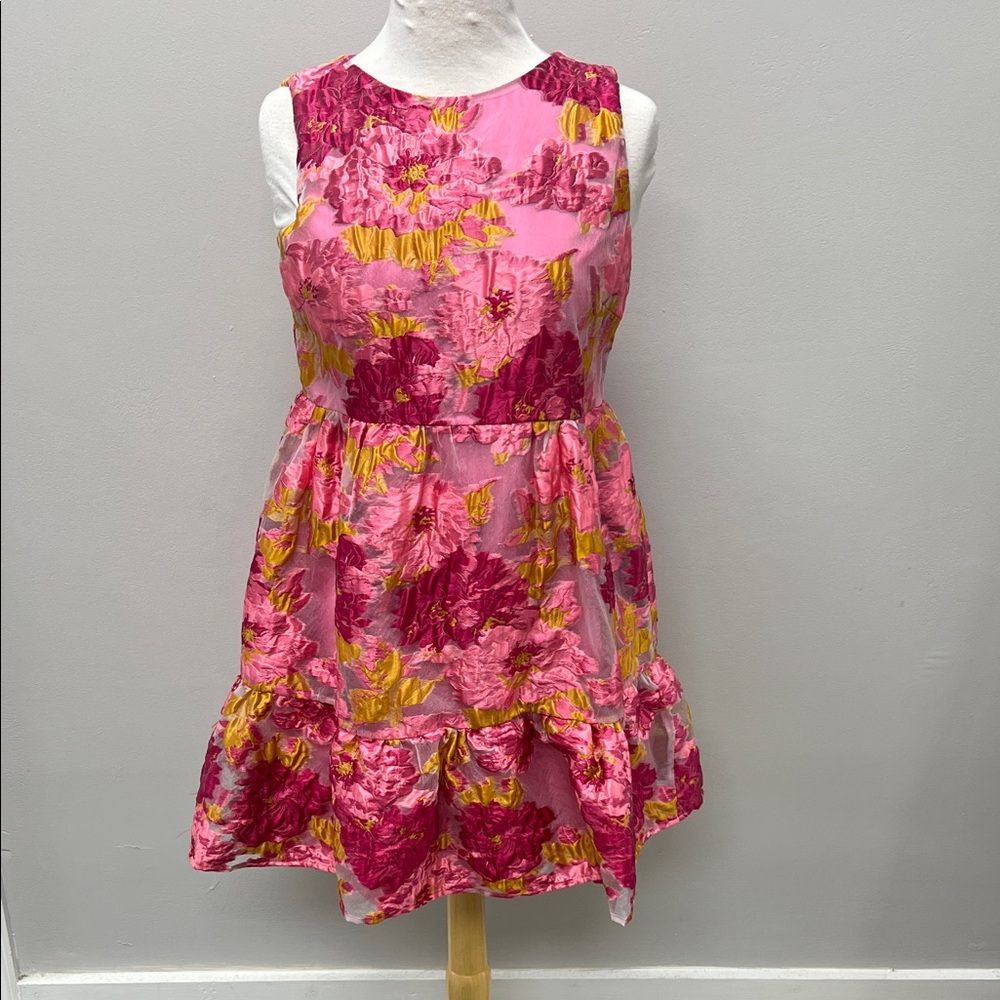 TCEC Pink and Yellow Floral Dress